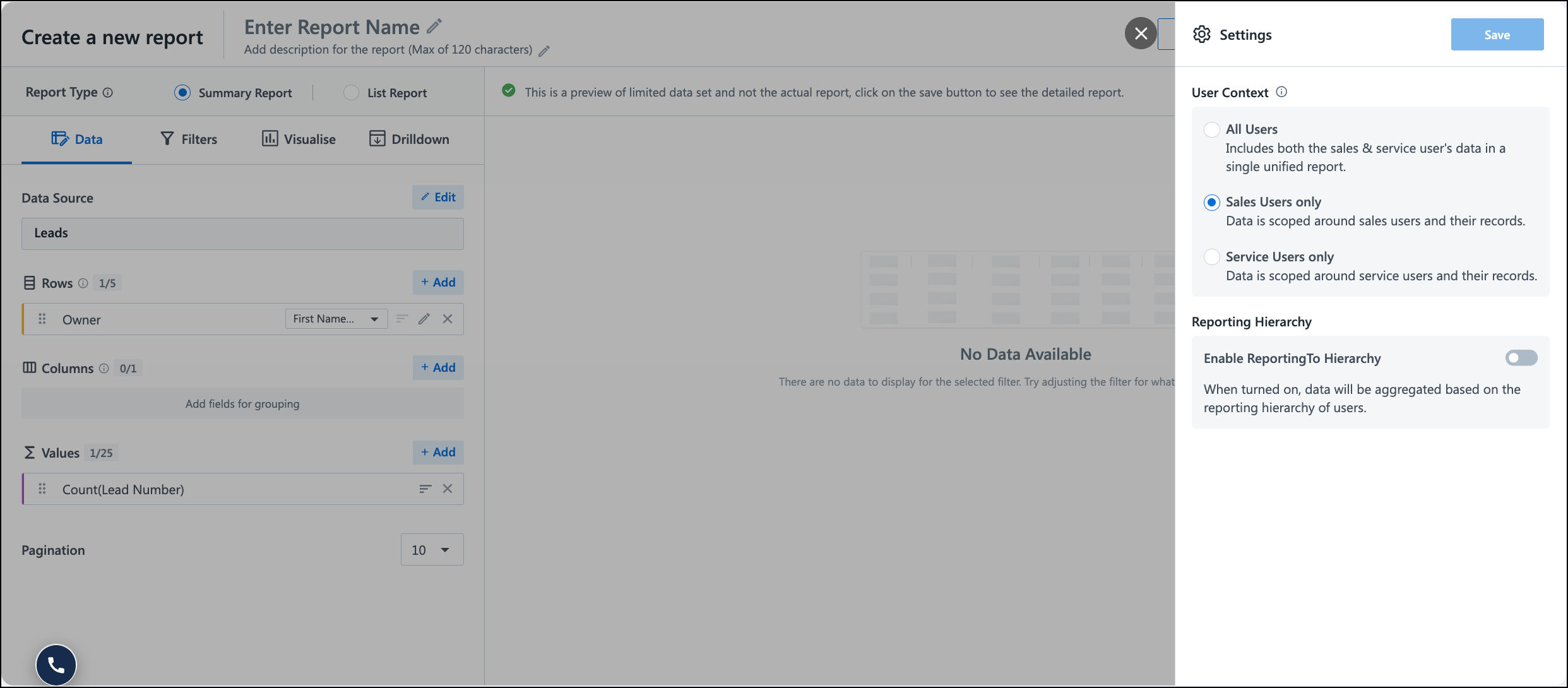 Analytics Settings