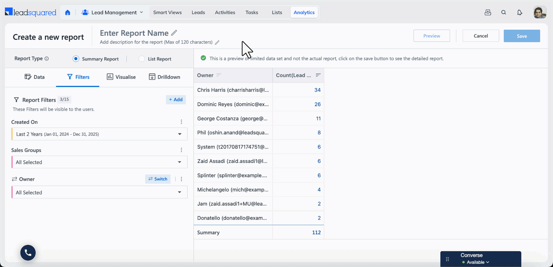 link fields to an existing filter