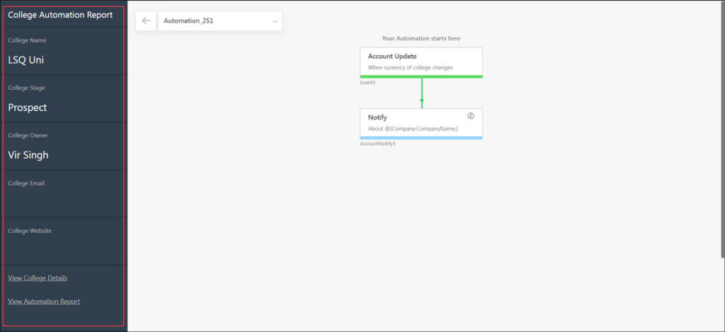 Automation Reports - Help & Support