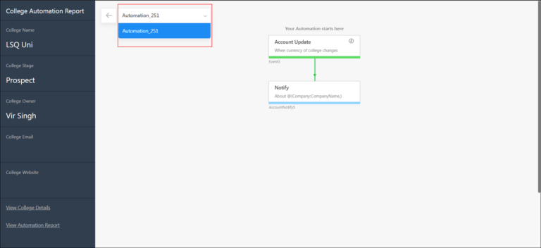 Automation Reports - Help & Support