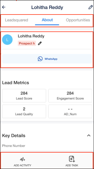 LeadSquared - lead-details-customisation-mobile-app