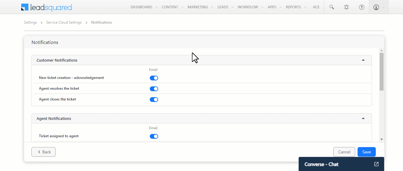 LeadSquared Service CRM