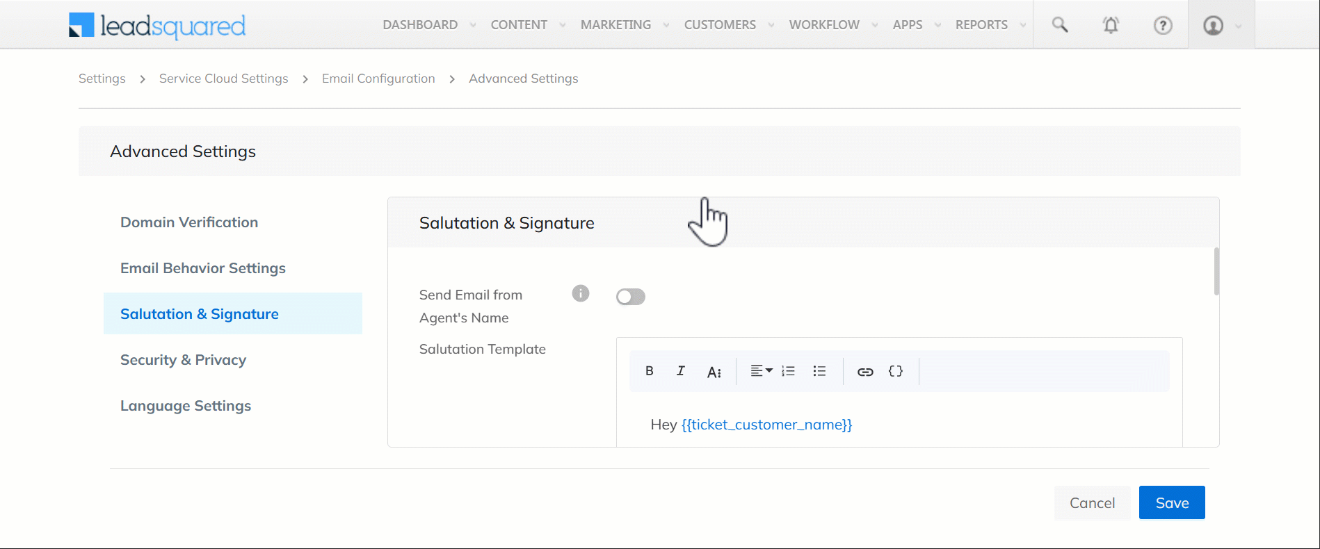 LeadSquared Service CRM Product Updates