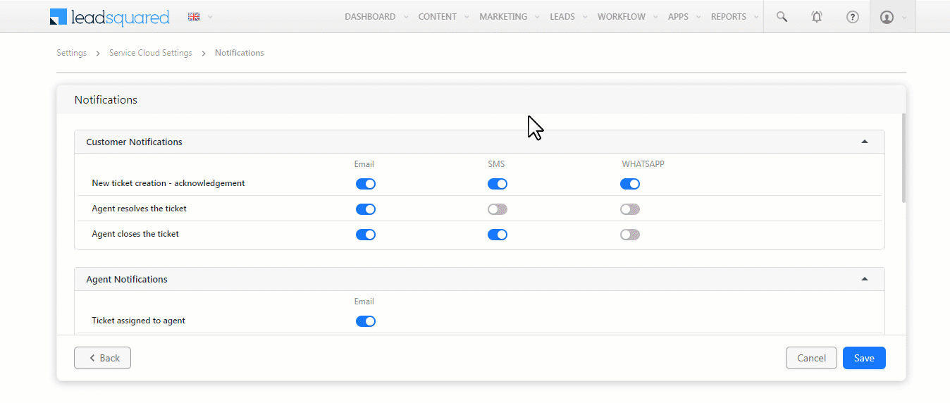 LeadSquared Service CRM