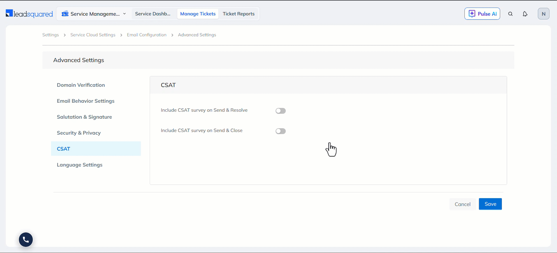 LeadSquared Service CRM