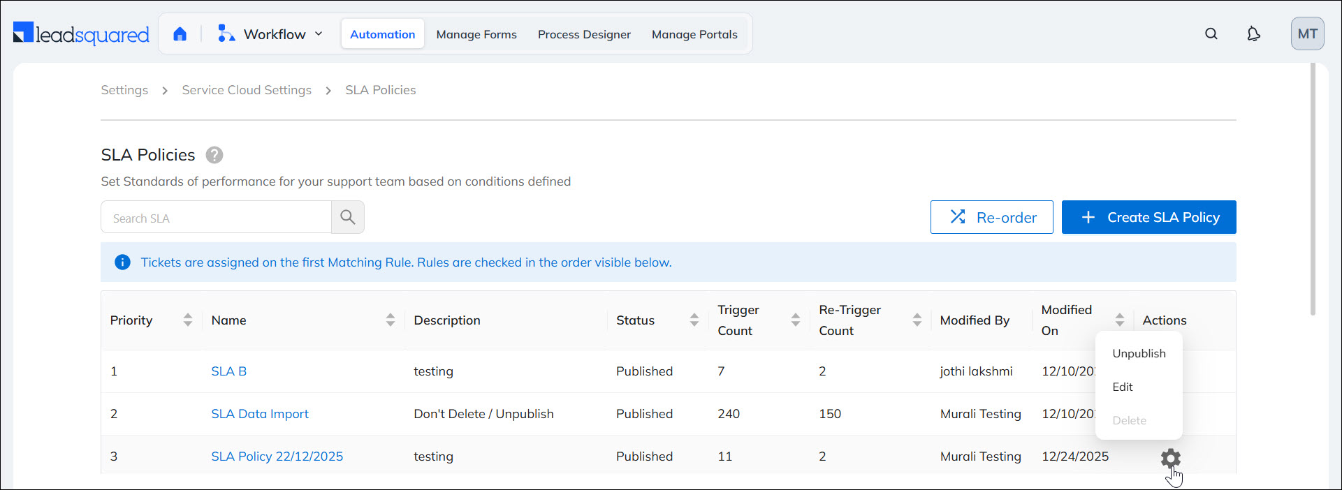 LeadSquared Service CRM