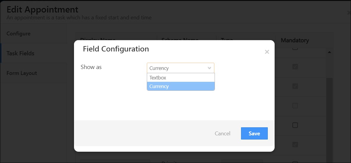 Leadsquared - Currency Type in Tasks