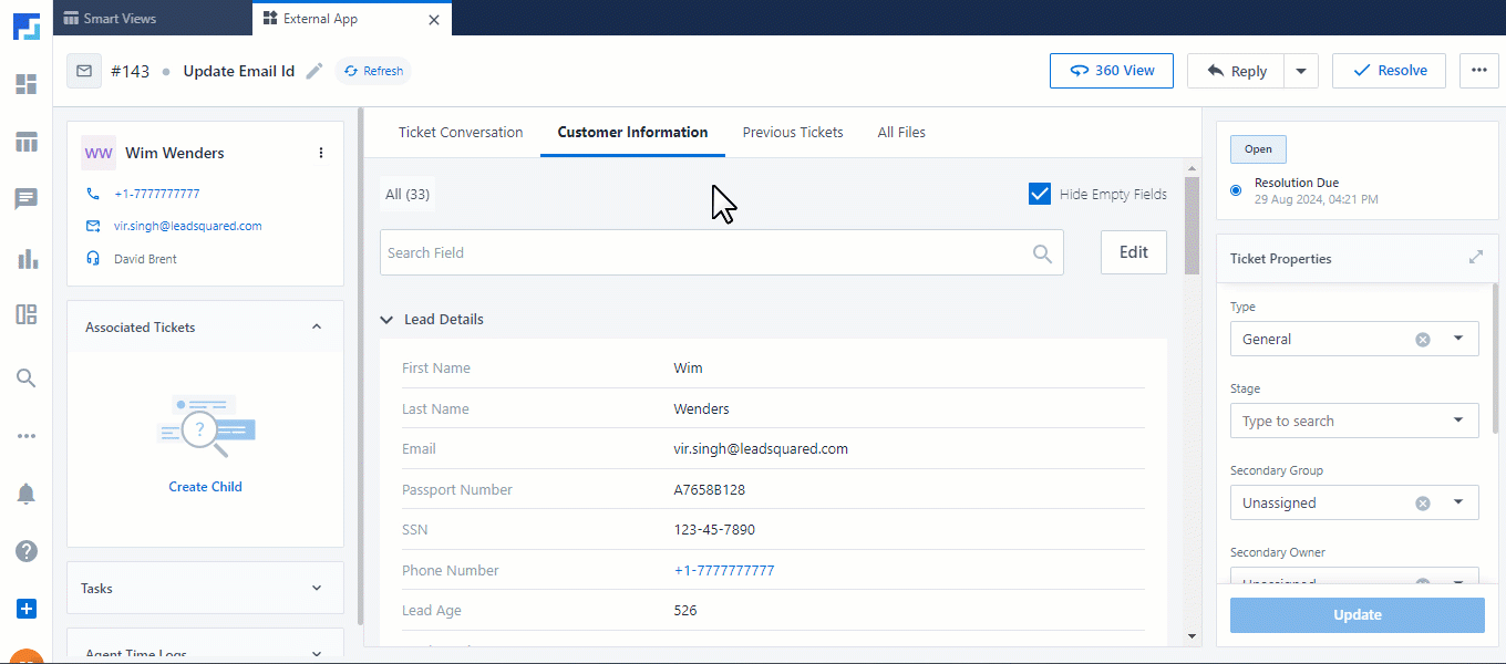 LeadSquared Service CRM