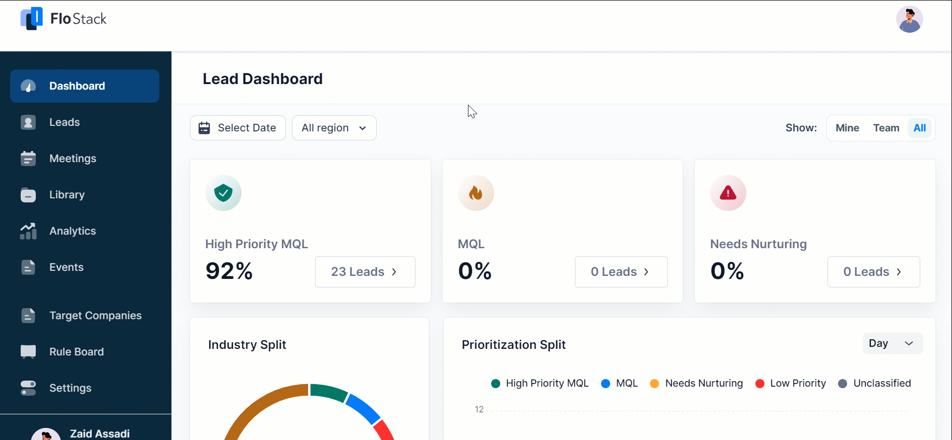 navigate to my settings on flostack