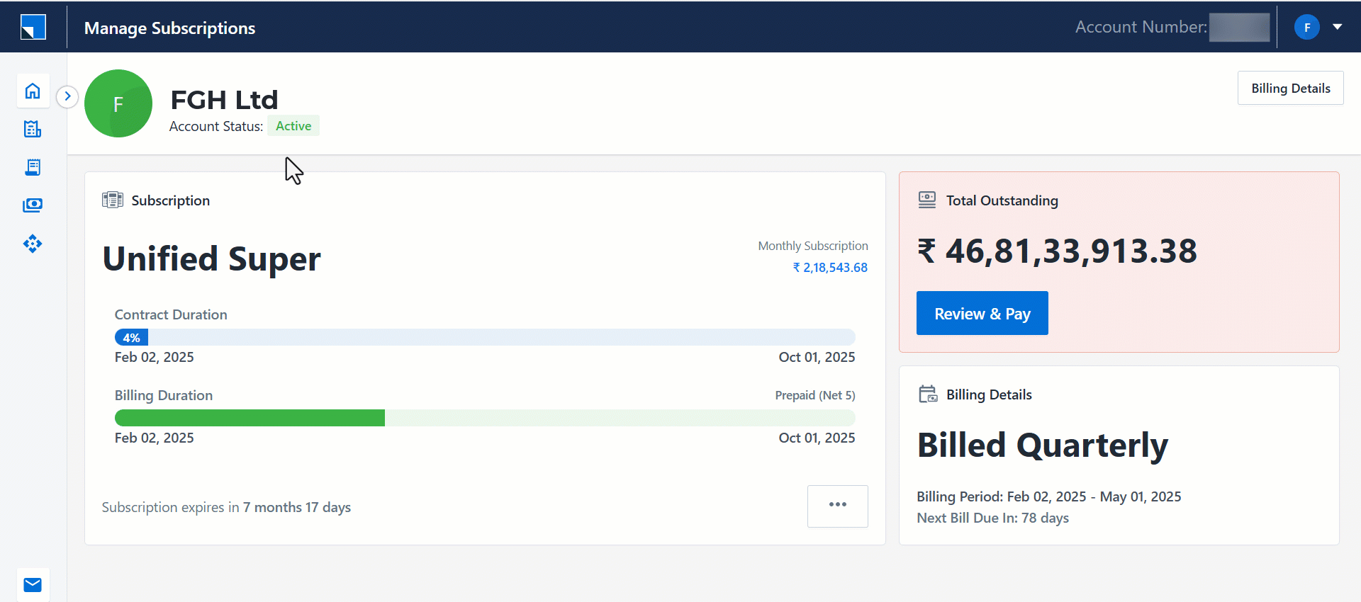 Leadsquared - Subscription Management