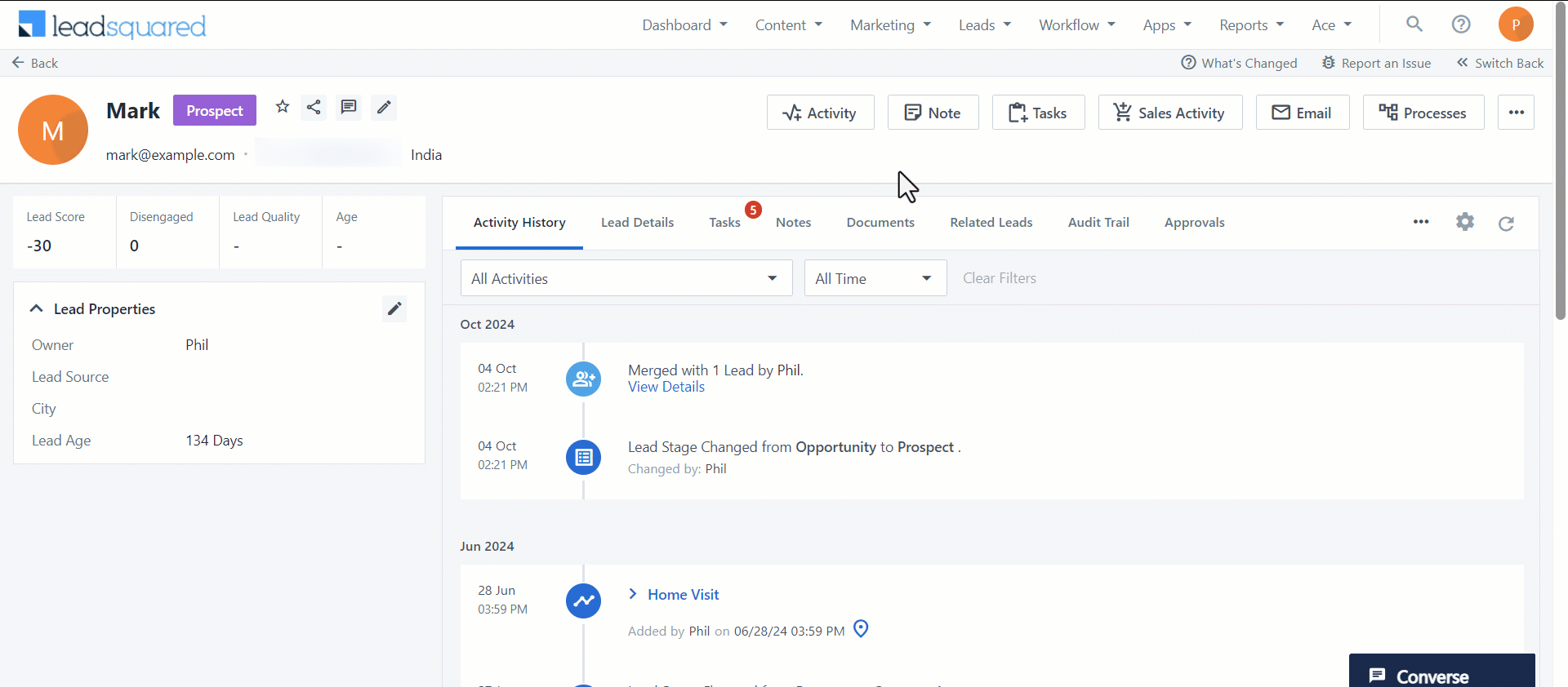 Leadsquared - Task Management