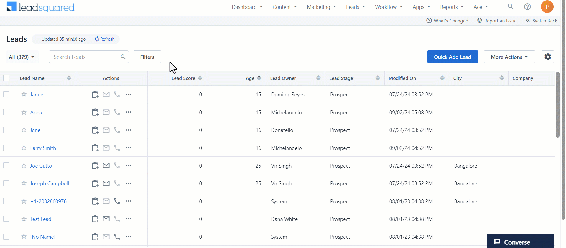 Leadsquared - Delete Leads