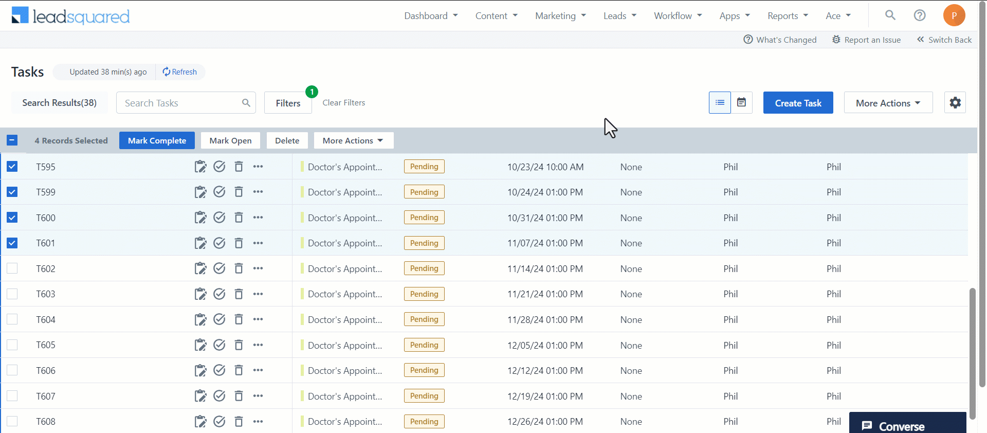 Leadsquared - Task Management