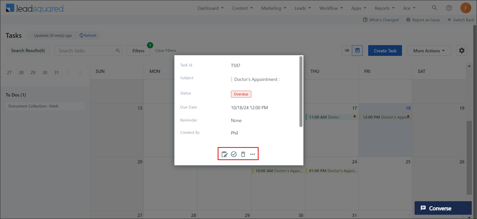 Leadsquared - Task Management
