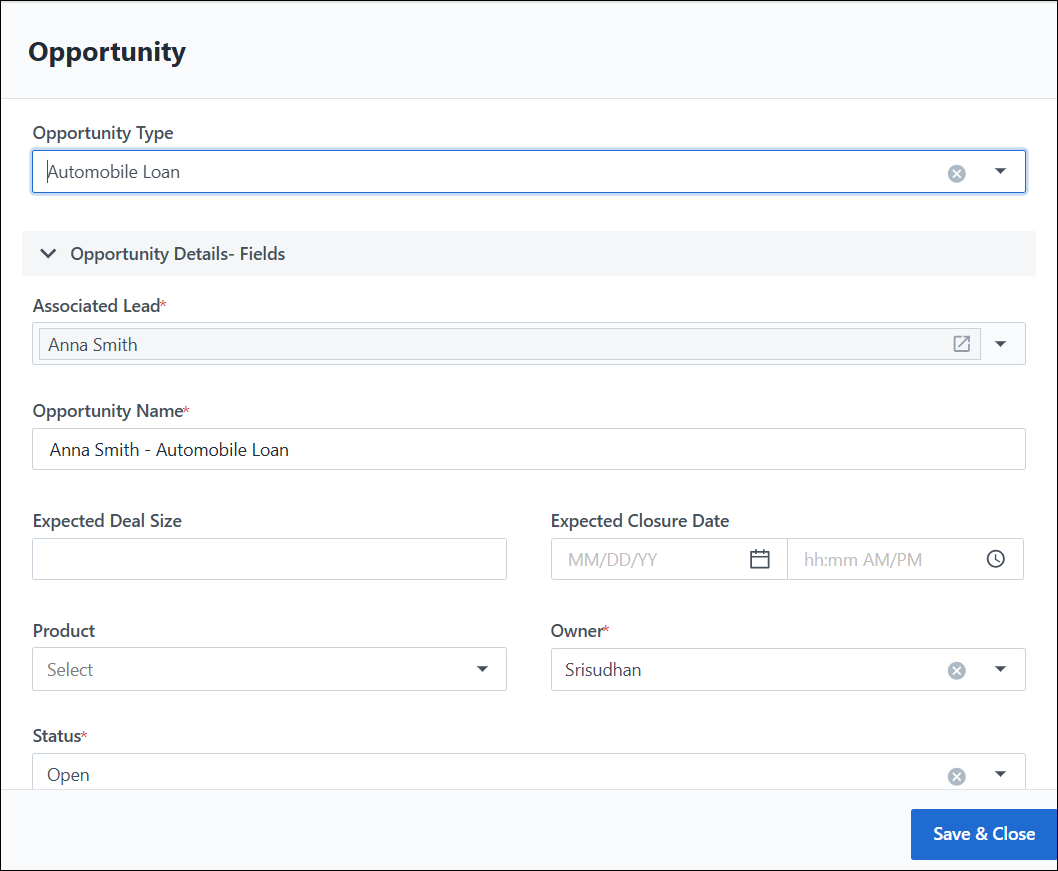 Leadsquared - Lead Details Page