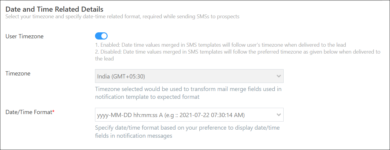 LeadSquared CTM Texting Connector