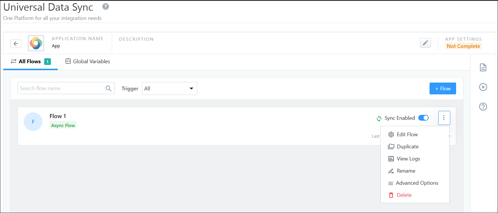 other actions on flows