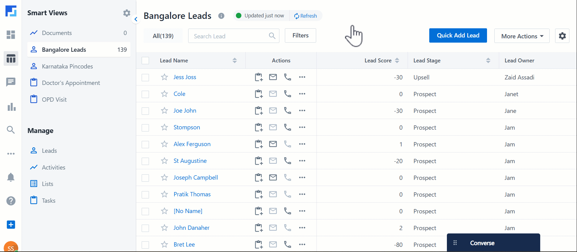 LeadSquared Service CRM Export