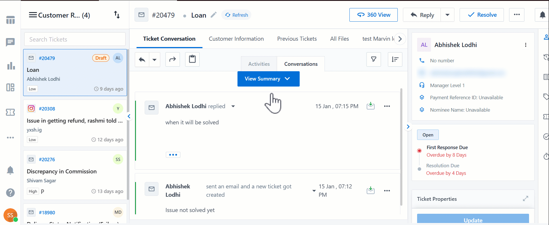 LeadSquared Service CRM