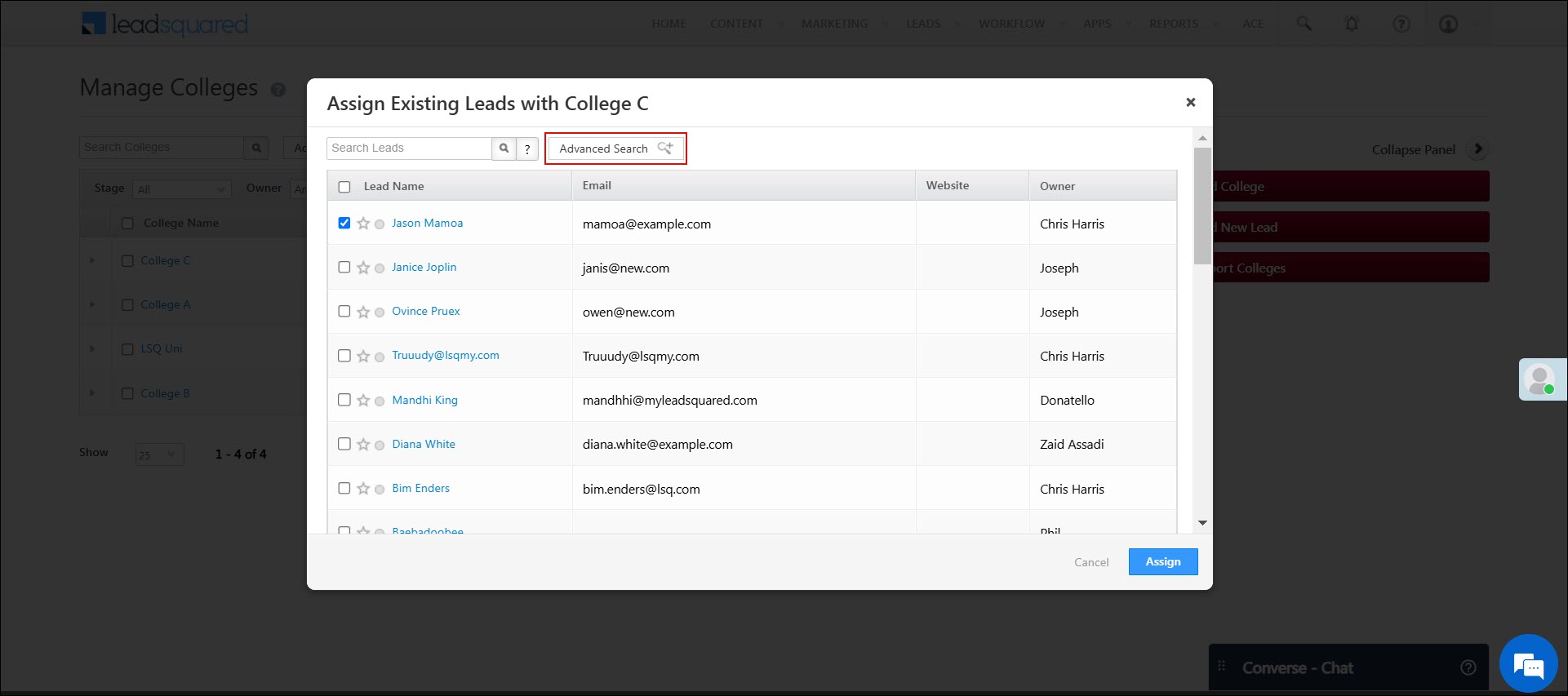 Leadsquared - Accounts Management 