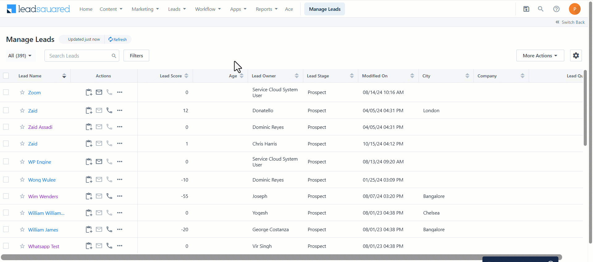Leadsquared - Account Details