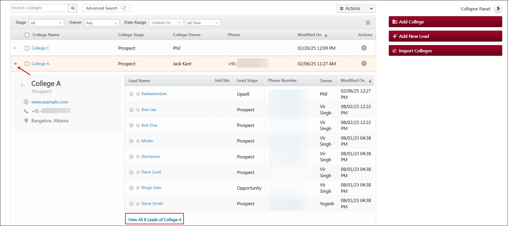 Leadsquared - Accounts Management