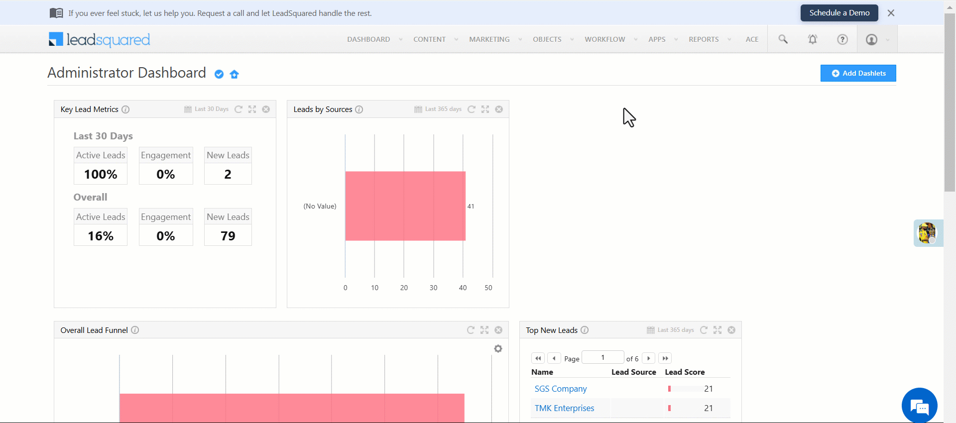 Leadsquared - Set SIERA as Landing Page