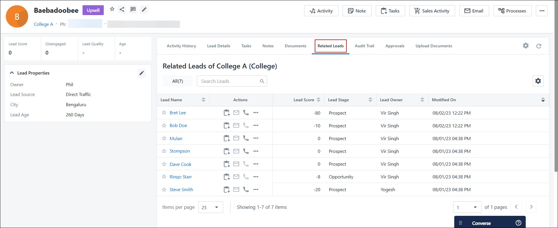 Leadsquared - Accounts Management