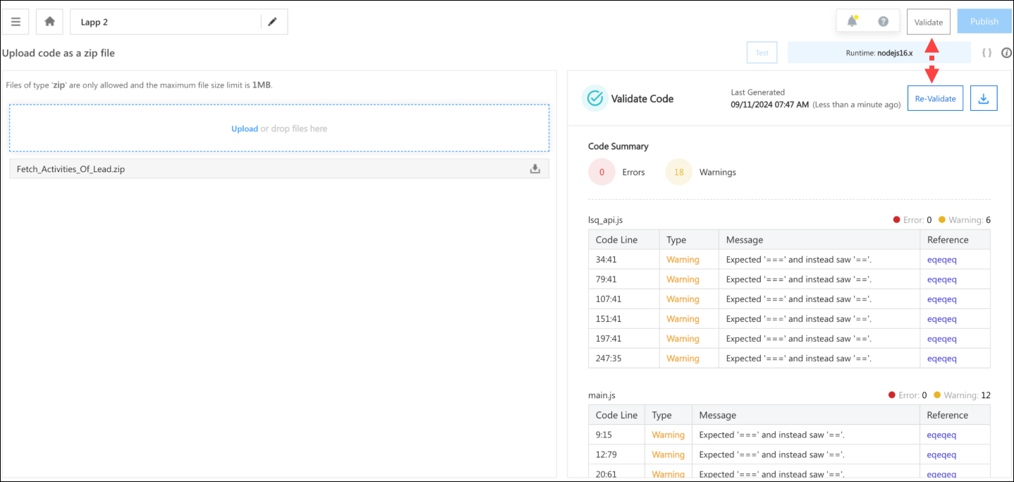 Lapp code quality scan using AI zip