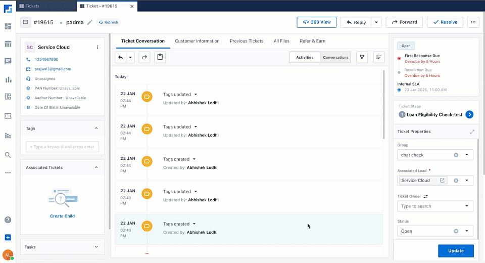 LeadSquared Service CRM