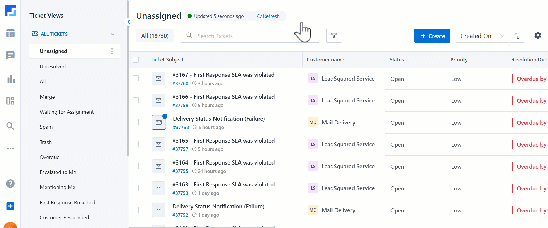 LeadSquared Service CRM