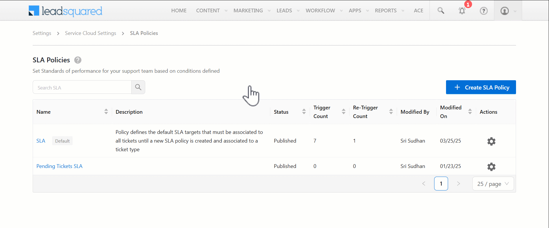 LeadSquared Service CRM