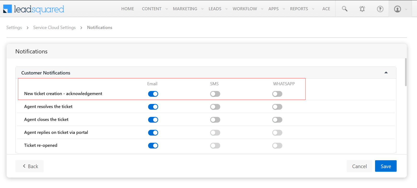 LeadSquared Service CRM
