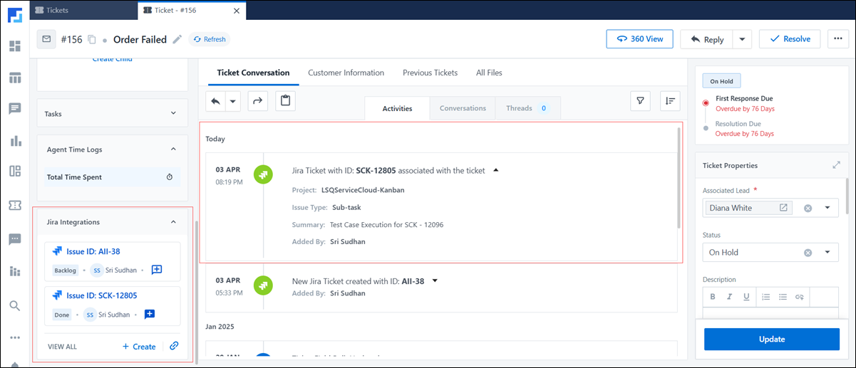 LeadSquared Service CRM