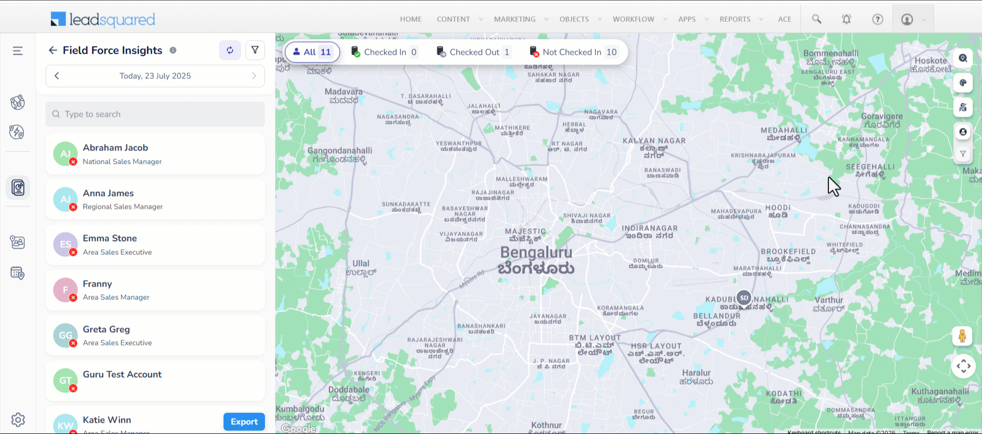 Leadsquared - Field Force Insights