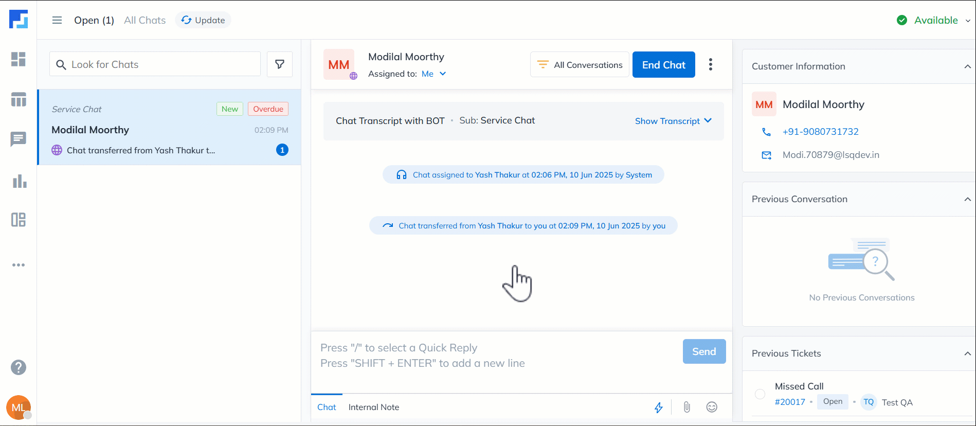 LeadSquared Service CRM Product Updates