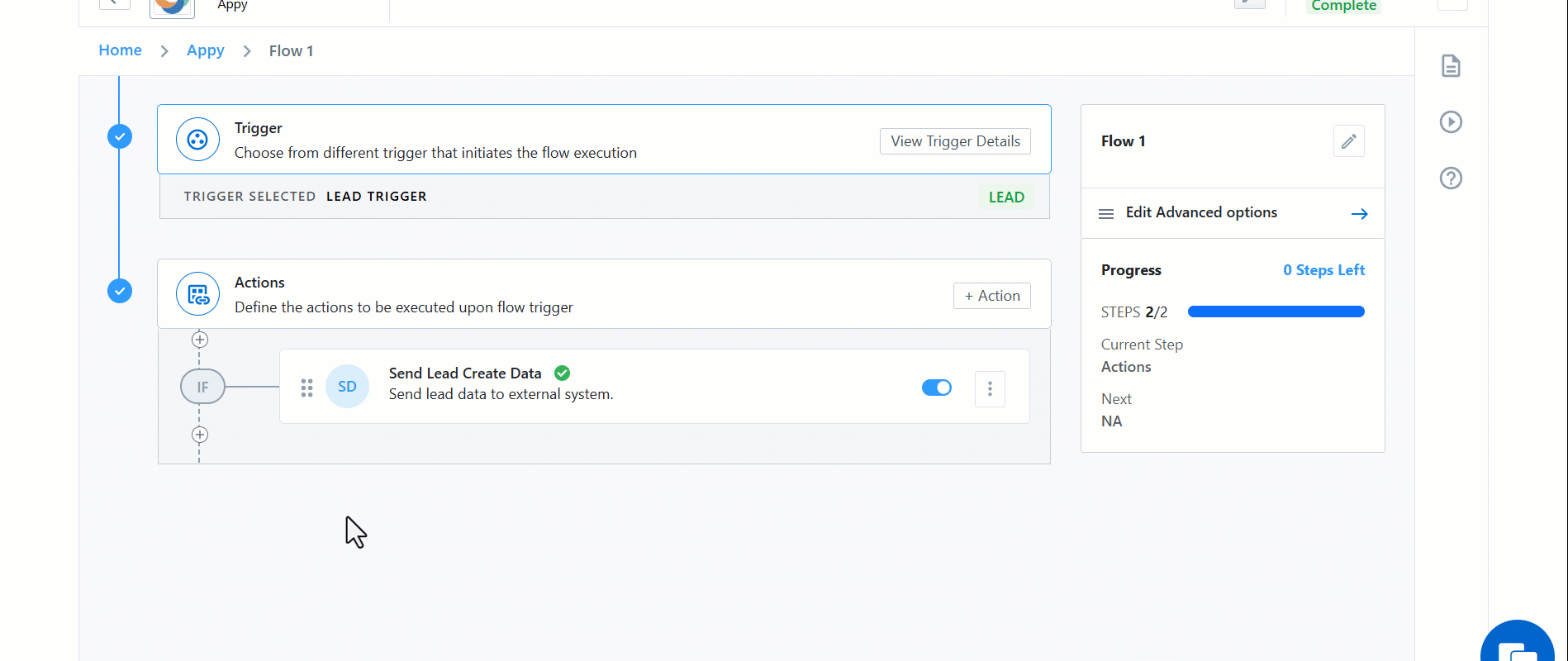 adding return response action to UDS