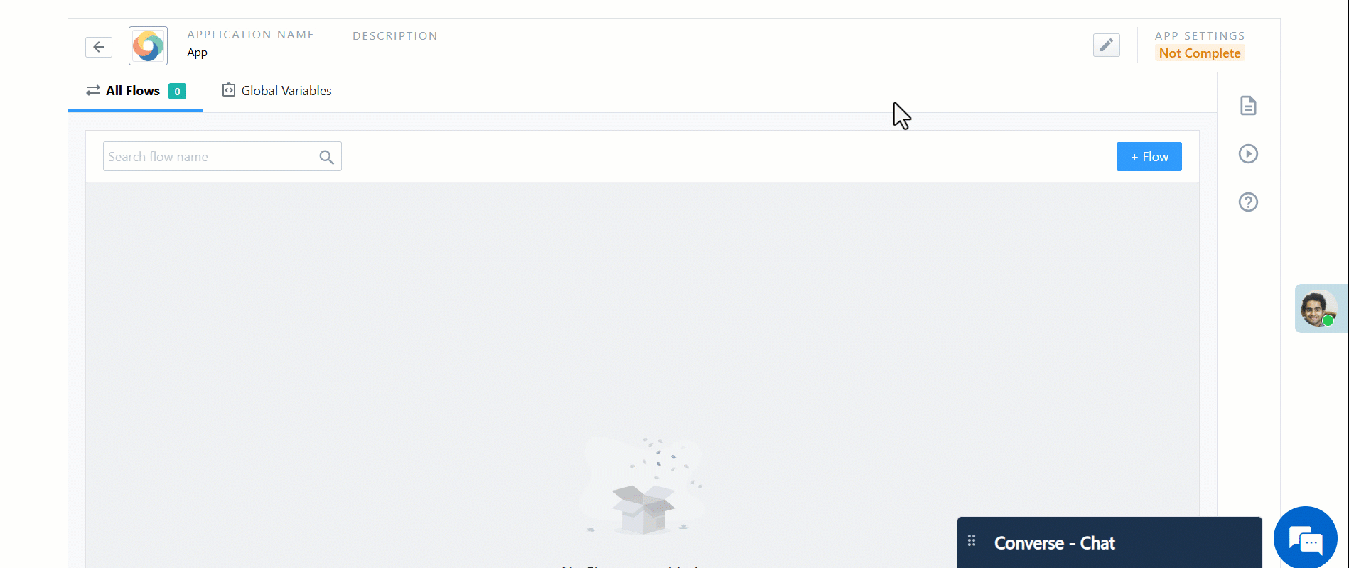 created inbound flow in uds