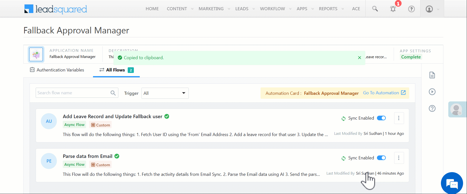 LeadSquared Fallback Approval Manager