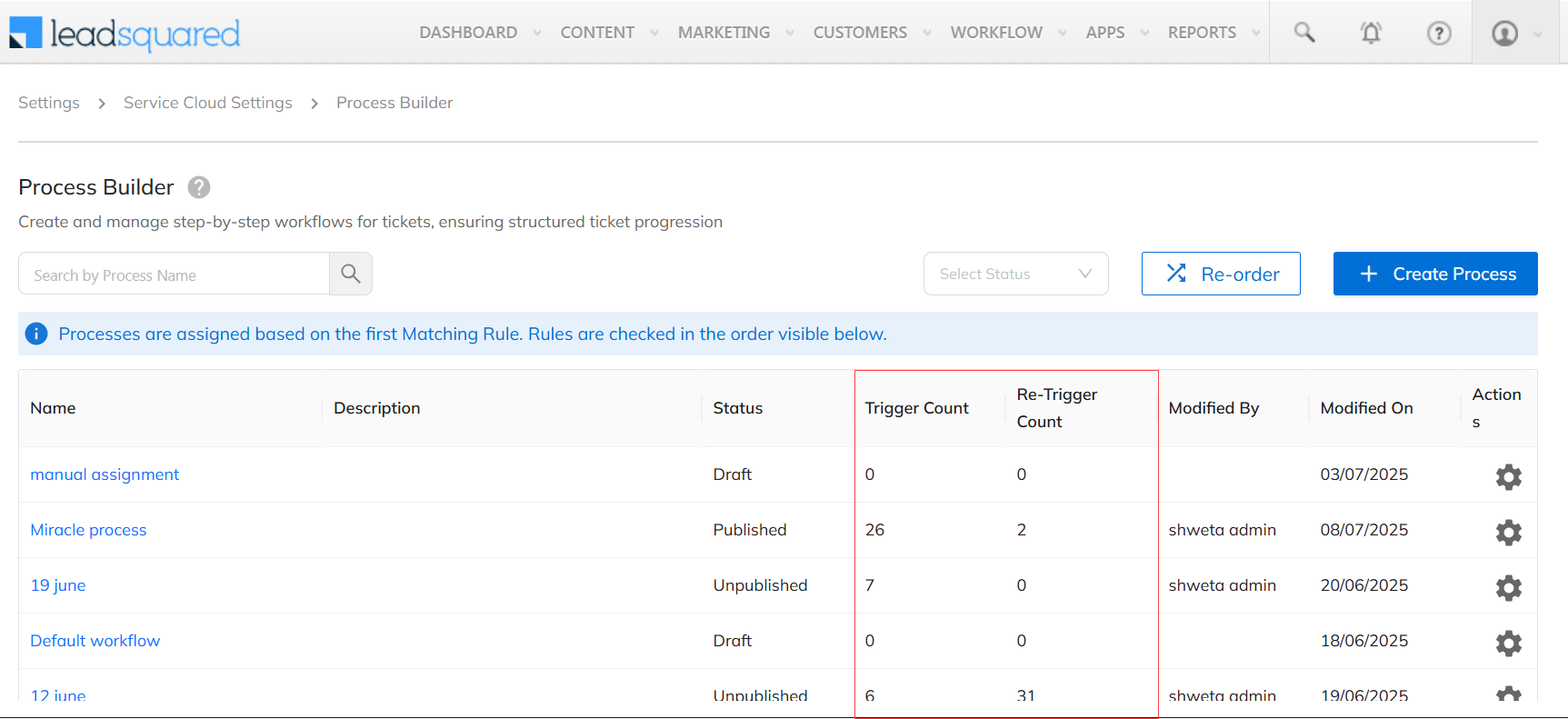 LeadSquared Service CRM Product Updates