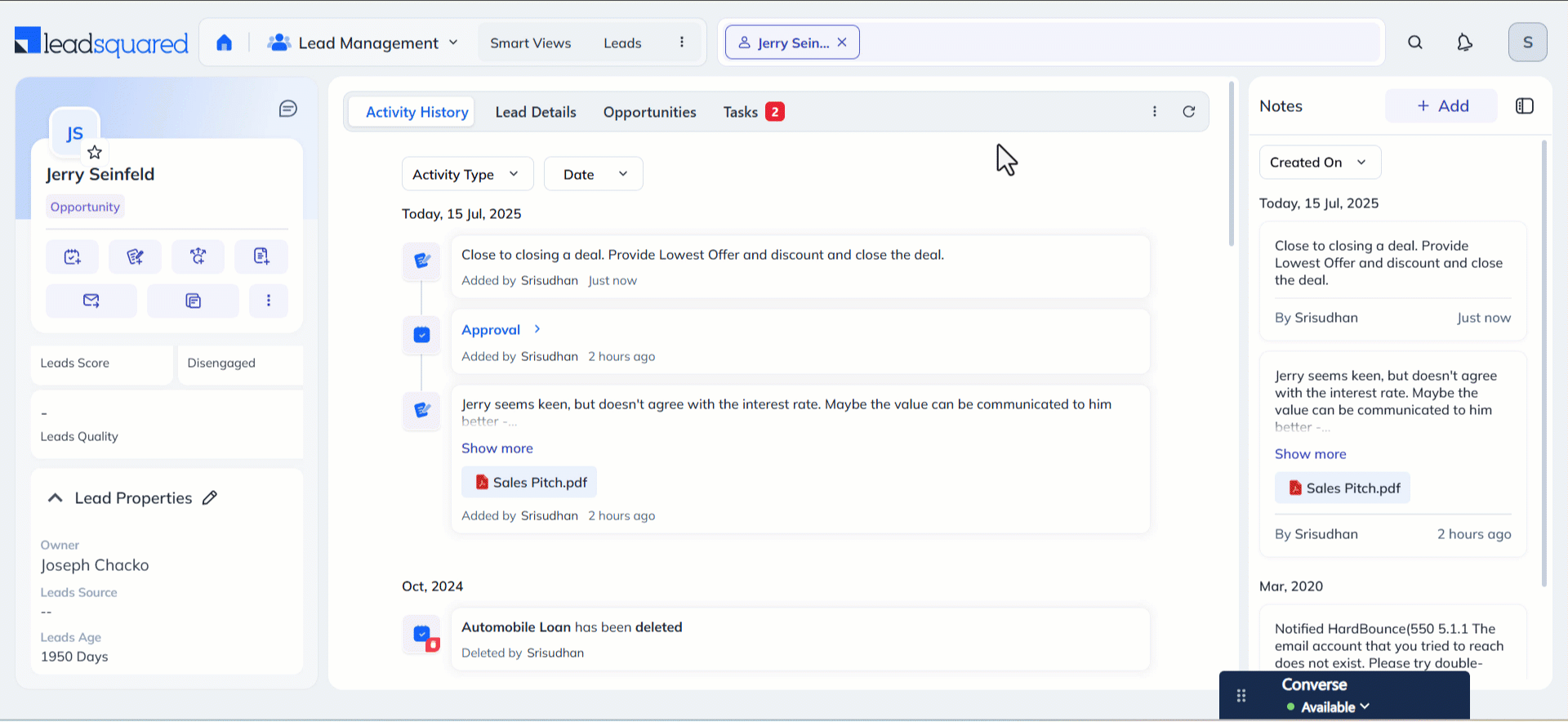 View Documents within LeadSquared