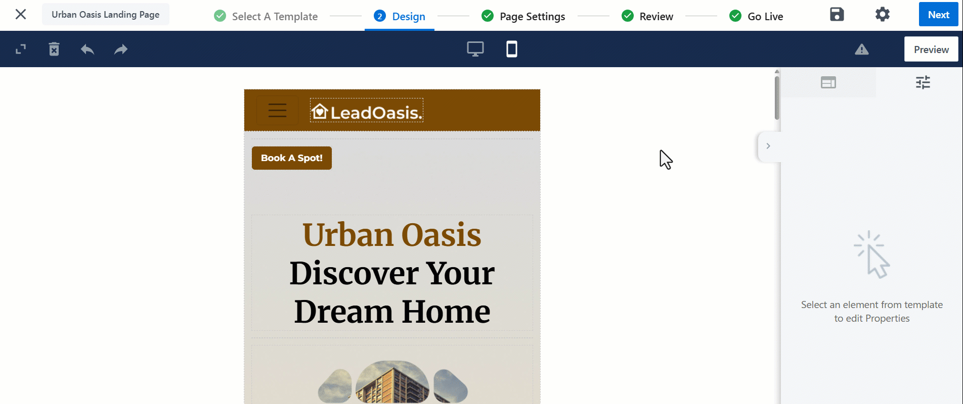 making changes to LPP with mobile editor