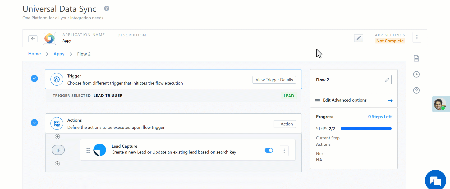 uds create lead action templates