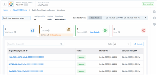 Universal Data Sync (UDS) – Logs - Help & Support