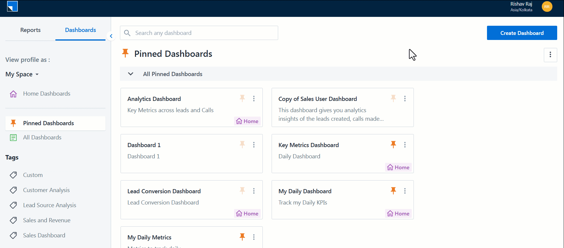add mavis data report to siera dashboard