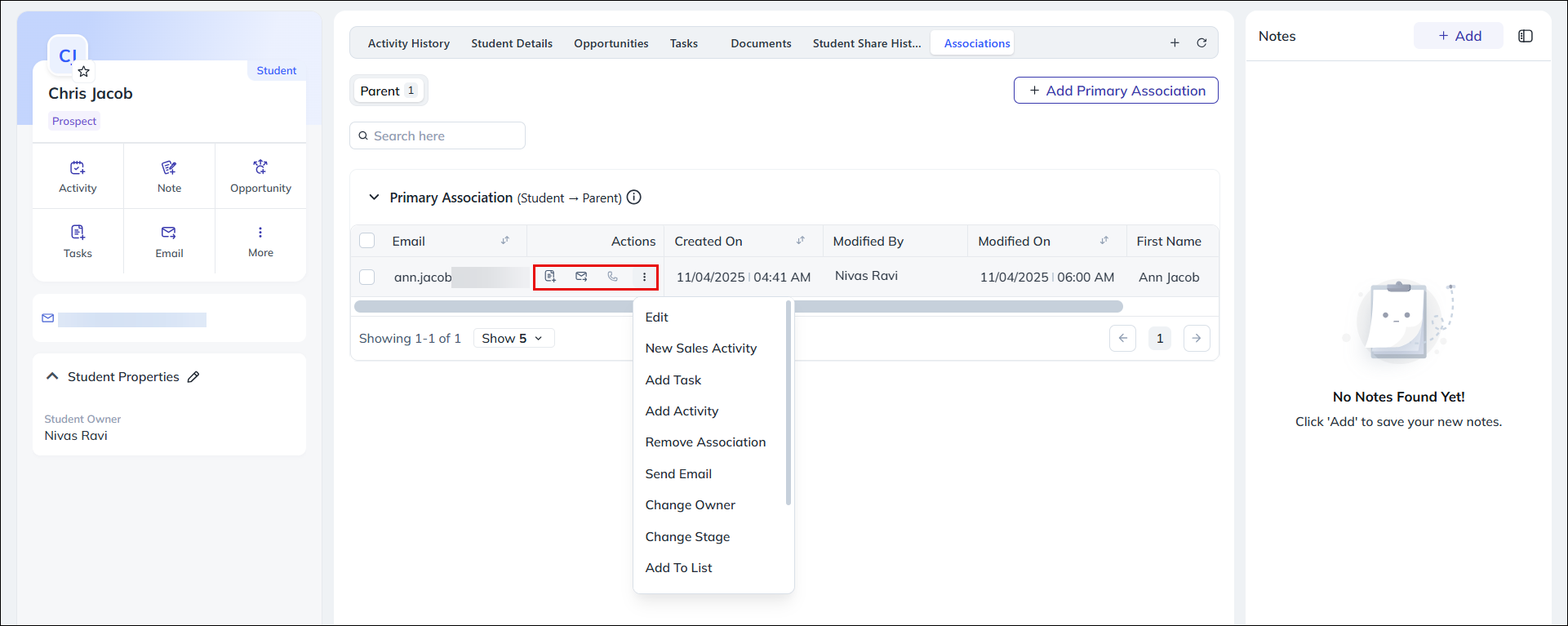 Leadsquared - Object Types Associations