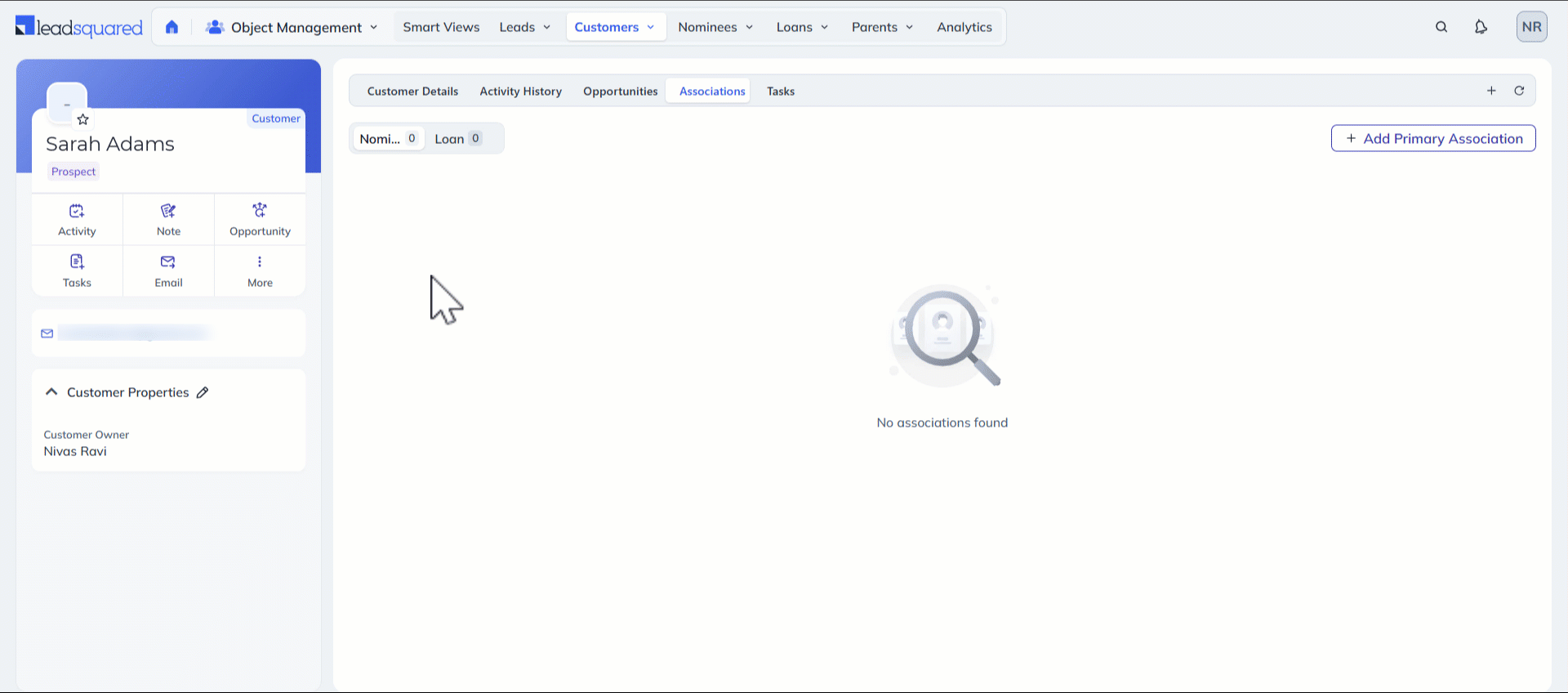 Leadsquared - Object Types Associations