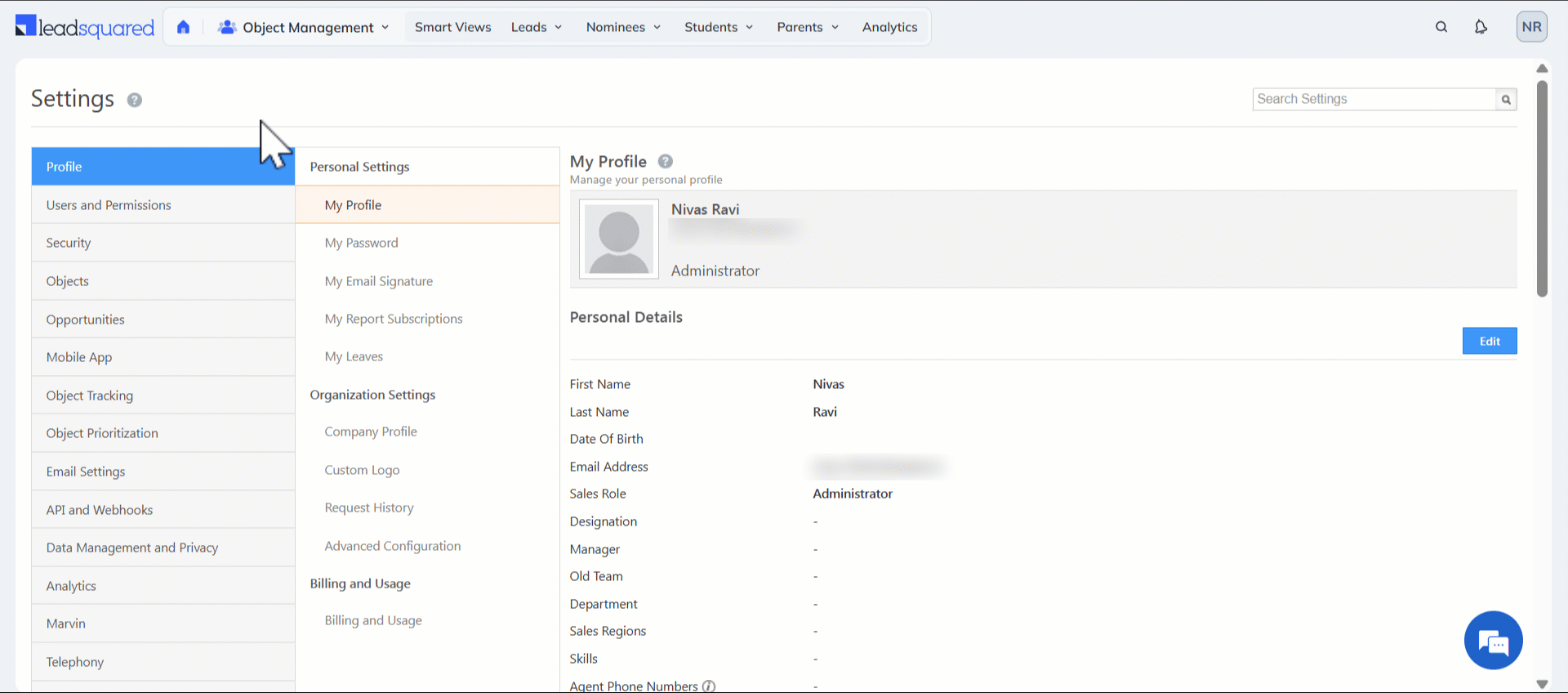 Leadsquared - Object Type Associations