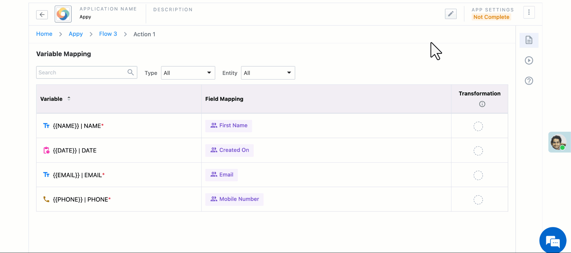 Date and time transformation