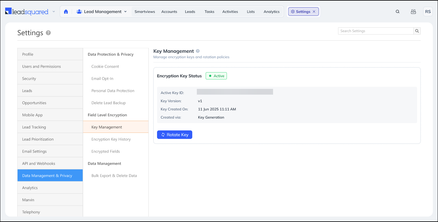 Leadsquared - Field Level Encryption
